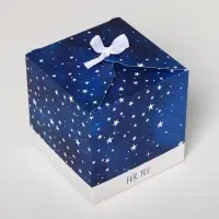 Коробка подарочная складная, упаковка, &laquo;Космос: For you&raquo;, 12 х 12 х 12 см