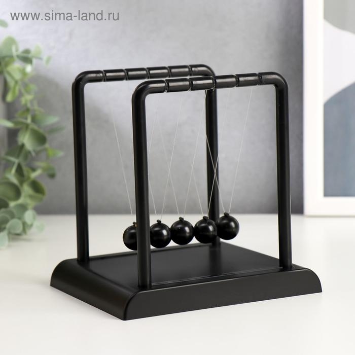 Маятник пластик Маятник пластик "Шары техно" чёрный 13,5х11х13,5 см