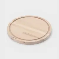 Доска разделочная круглая Доляна &laquo;Фортуна&raquo;, d=25 см, толщина 1.8 см, дерево берёза