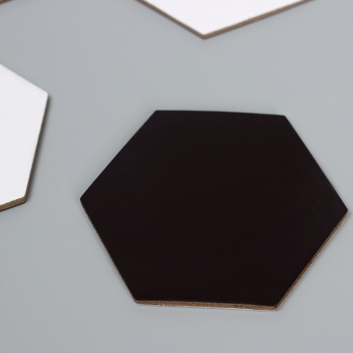 Набор холстов на магните «Шестиугольник», 7,5 см, 4 шт Набор холстов на магните «Шестиугольник», 7,5 см, 4 шт