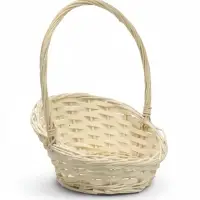 Корзина плетёная 25&times;25&times;5&times;13.5&times;30 см, ива, белая