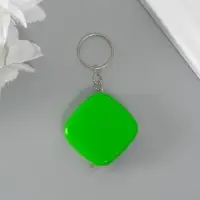 Рулетка-брелок для ключей на кольце «Эксперт», 1 метр, 3.5×3.5 см, МИКС