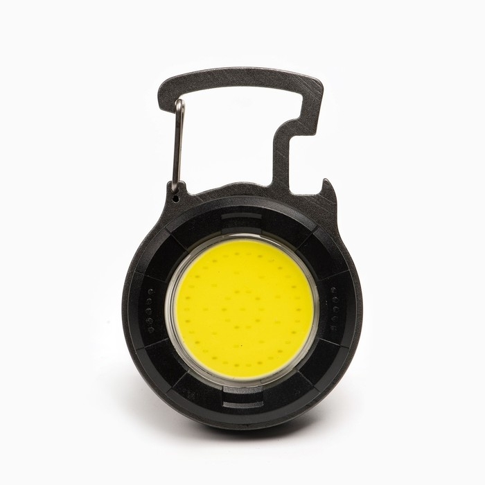 Фонарь аккумуляторный, с карабином и открывашкой, 5 Вт, 500 мАч, 500 лм, COB, 7.5х5х2.5 см Фонарь аккумуляторный, с карабином и открывашкой, 5 Вт, 500 мАч, 500 лм, COB, 7.5х5х2.5 см
