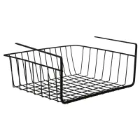 Корзина подвесная на полку тм VETTA, 35х26х13,5см, металл, цвет черный