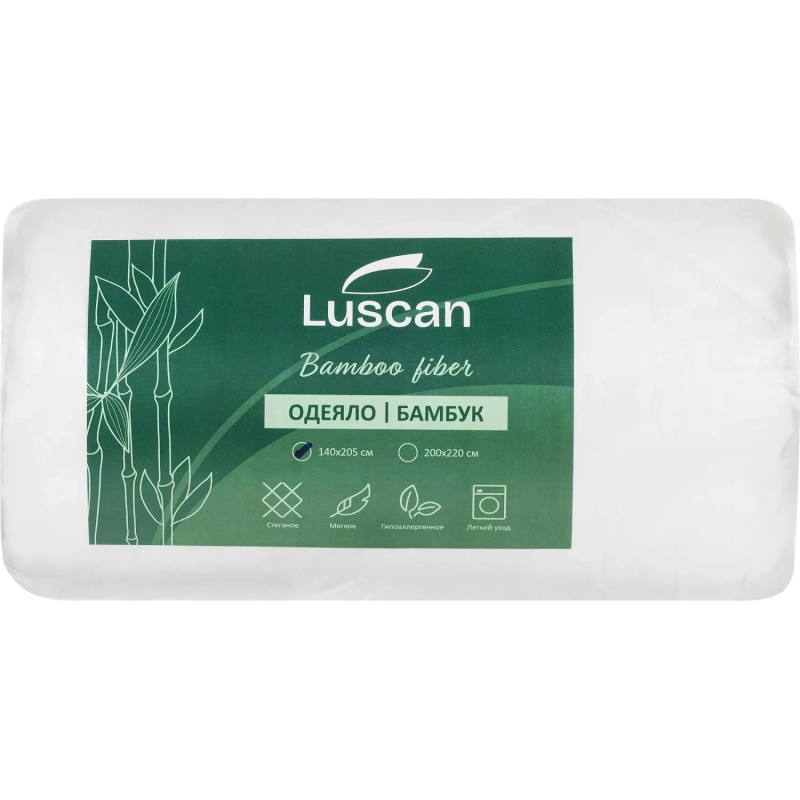 Одеяло  Luscan 140х205 см стеганое микрофибра/бамбук 300 г/м2