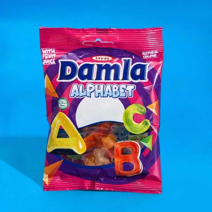 Мармелад жевательный желейный Мармелад жевательный желейный "DAMLA GUMMY", алфавит, 80 г