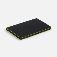 Ежедневник Trait, недатированный, черный с желтым