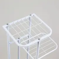 Подставка для цветов Greengo, 4 полки, 43&times;22&times;82 см, напольная, металл, белая