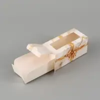 Коробка подарочная с окном &laquo;Мрамор&raquo;, 12&times;5.5&times;5.5 см, самосборная