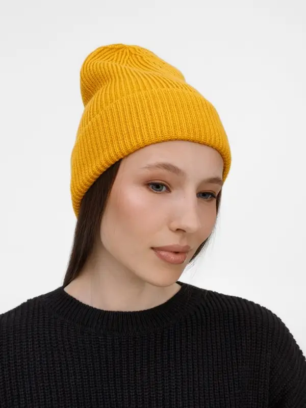 Шапка Nobilis Mono, желтая (медовая)