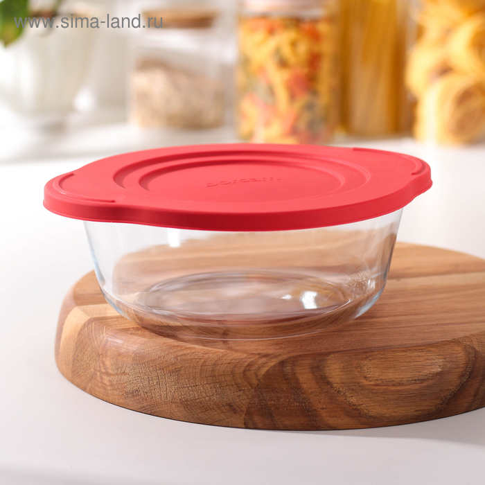 Кастрюля из жаропрочного стекла для запекания Borcam, 1,45 л, с крышкой Кастрюля из жаропрочного стекла для запекания Borcam, 1,45 л, с крышкой