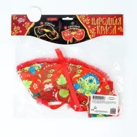 Карнавальный воротник "Народная краса" цвет красный Карнавальный воротник "Народная краса" цвет красный