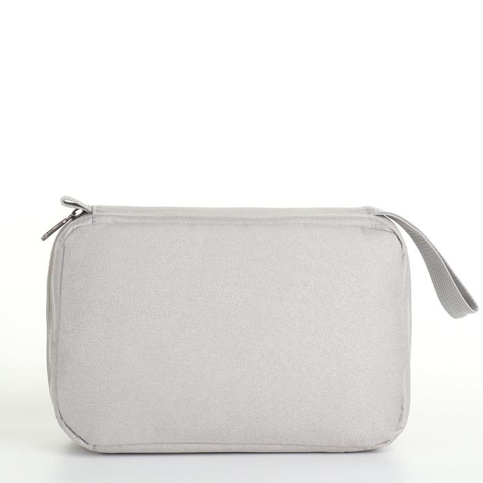 Косметичка на молниях, цвет серый Косметичка на молниях, цвет серый