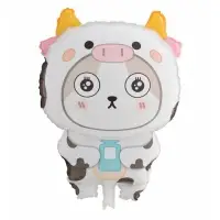 Воздушный шар фольгированный 28" «Кошка в костюме коровы», фигура