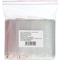 Пакет с замком (Zip Lock) 8х12 см с европодвесом, 60 мкм, 100 шт/уп