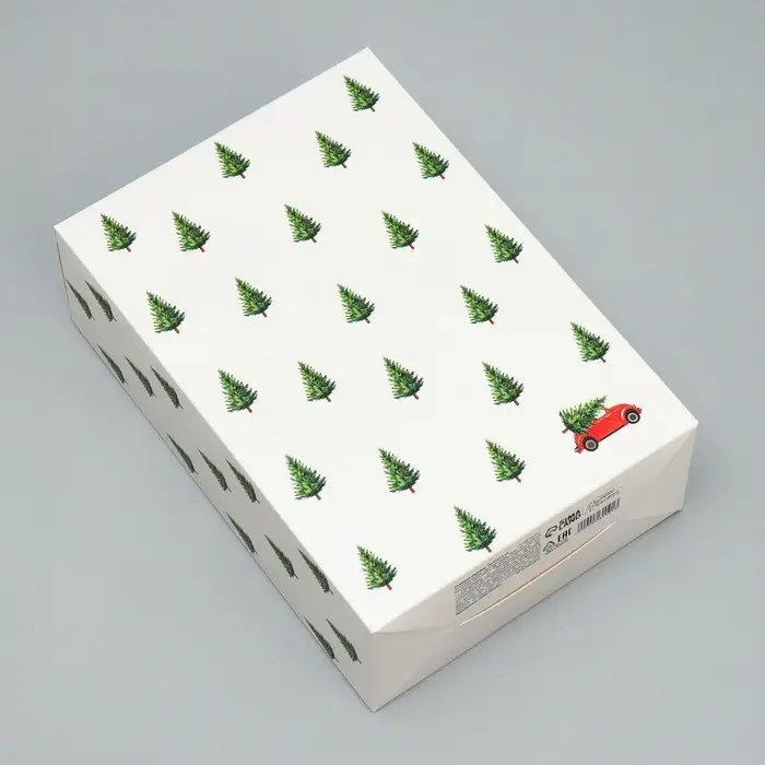 Коробка подарочная новогодняя складная «Машинка», 16 х 23 х 7.5 см