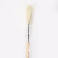 Ерш для бутылей, 50&times;8&times;4 см, форма кольцо, бамбуковая ручка, ворс бежевый