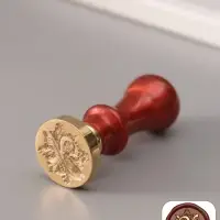 Печать для сургуча с пластиковой ручкой &laquo;Буква Y на вензеле&raquo;, 2.5&times;2.5&times;6.3 см