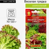 Семена Салат листовой &laquo;Весёлая грядка&raquo;, смесь, 0.5 г, &laquo;Аэлита&raquo;