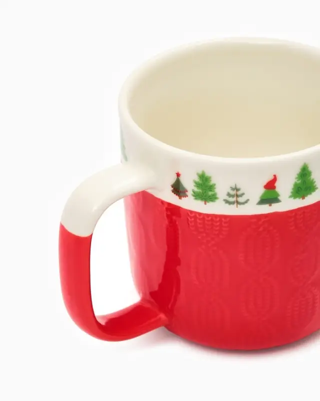 Кружка чайная новогодняя «Ёлочки», 350 мл, ручная работа Кружка чайная новогодняя «Ёлочки», 350 мл, ручная работа