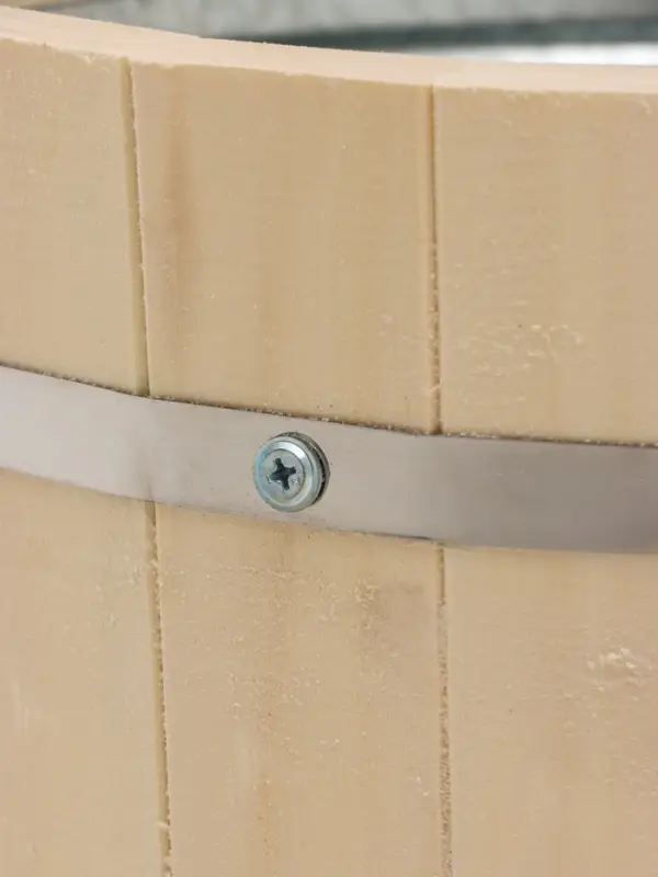 Запарник - ведро для бани и сауны, 12 л, липа, оцинкованная вставка, с крышкой, &laquo;Добропаровъ&raquo;