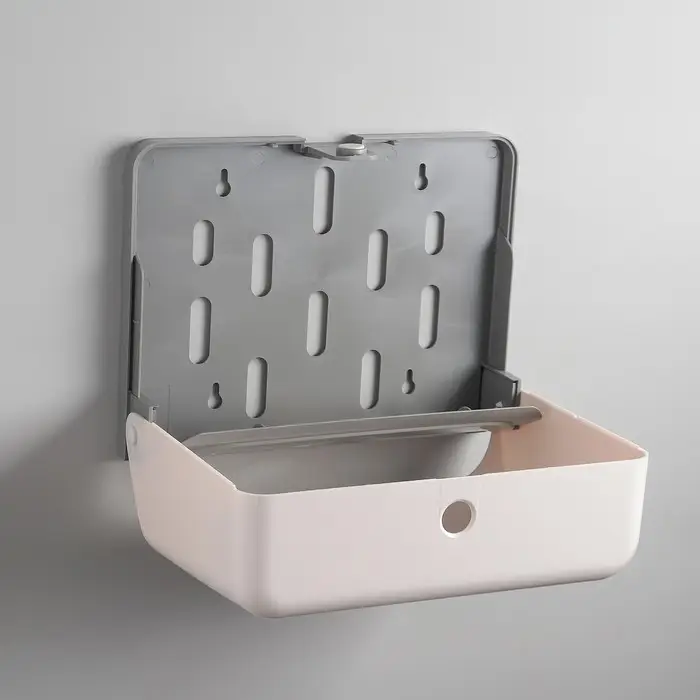 Диспенсер для бумажных полотенец в листах, пластиковый (макс. 200 шт.), 27&times;11&times;20.5 см, цвет белый