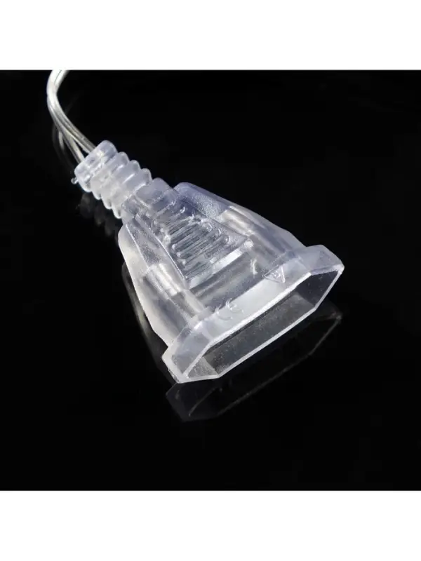 Удлинитель для комнатных гирлянд с выключателем, 5 м, прозрачная нить, УМС-вилка