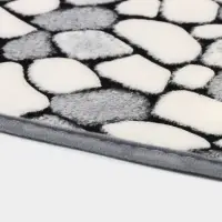 Коврики для ванной и туалета Доляна &laquo;Галька&raquo;, 2 шт., 40&times;49 см, 50&times;80 см