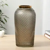 Ваза для цветов &laquo;Киркинес&raquo;, 2.5 л, d=8.5 см, 26&times;13 см, стекло, дымчатый