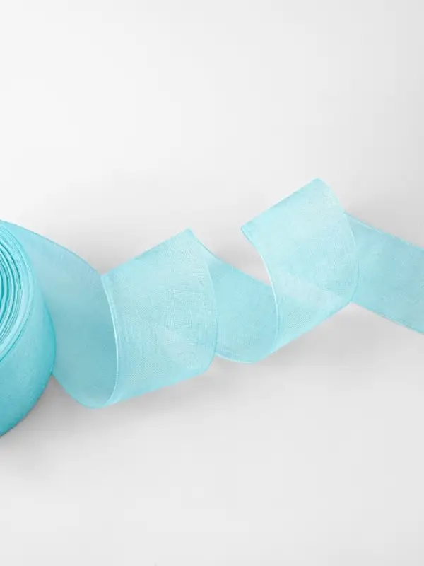 Лента капроновая, 40 мм, 20&plusmn;1 м, тёмно-голубая