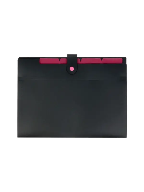 Папка А4, 5 отделений, Calligrata, 600 мкм, на кнопке, черная, матовая Папка А4, 5 отделений, Calligrata, 600 мкм, на кнопке, черная, матовая