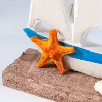 Сувенир интерьерный "Морской конёк и парусник" 4х14х17,5 см