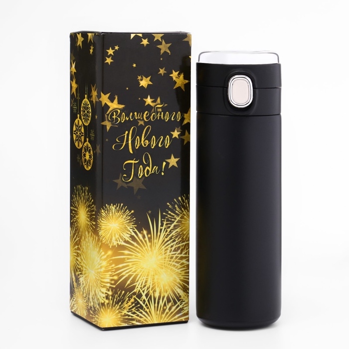 Термокружка, 420 мл, Simple "Мастер К.", сохраняет тепло 8 ч, с термометром