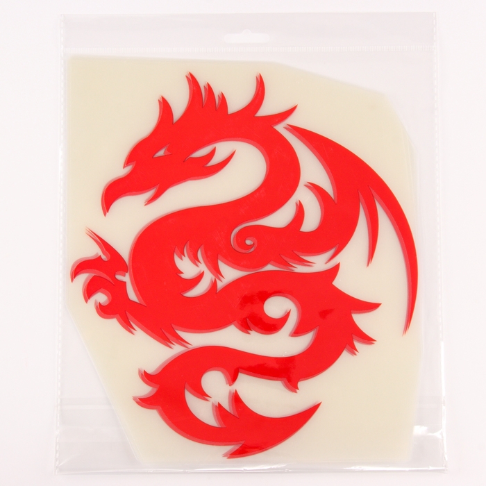 Термотрансфер «Дракон», цвет красный, набор 10 шт. Термотрансфер «Дракон», цвет красный, набор 10 шт.