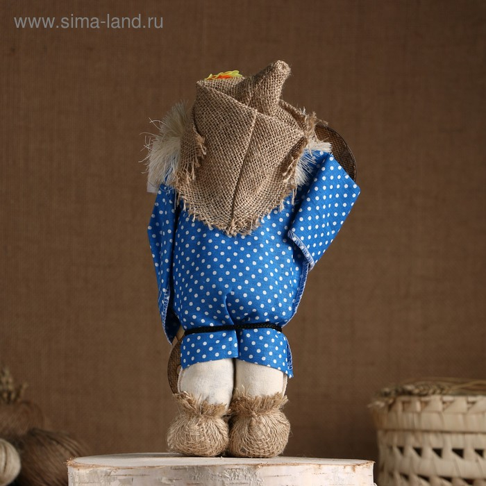 Оберег-домовой Оберег-домовой "Славуся в льняном колпаке, с ложкой и подковой", микс