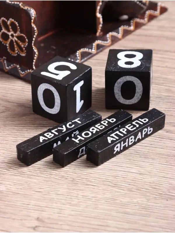 Вечный календарь настольный &laquo;Сова&raquo;, 22&times;7&times;11 см, дерево