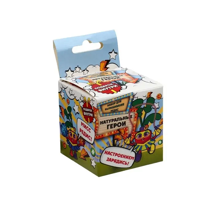 Набор для выращивания «Натуральные герои», редис Набор для выращивания «Натуральные герои», редис