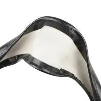 Оплетка на руль D-образная (нат. кожа) AVS DS-665M-B (размер M, черный) - Серия "Classic"