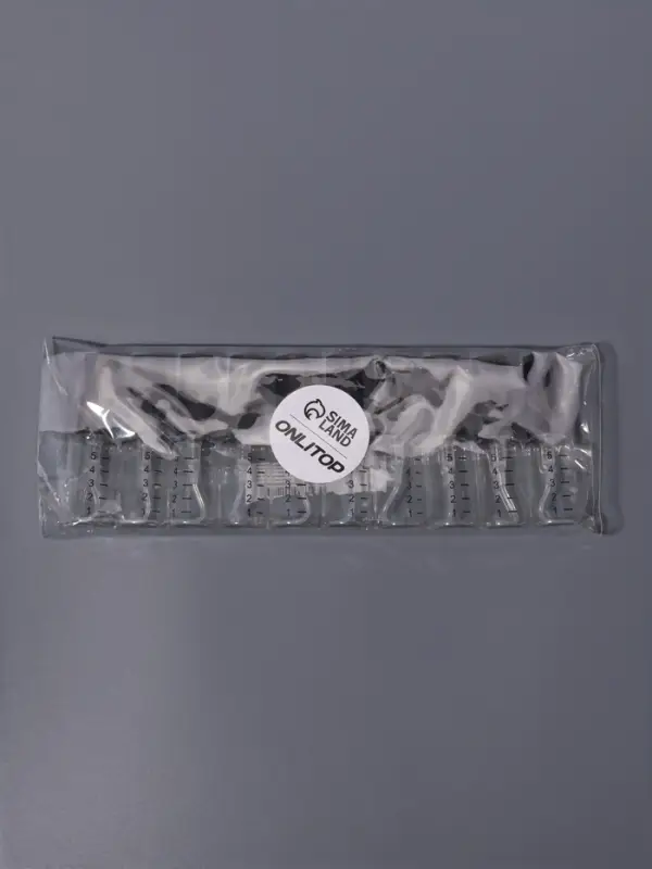 Флакон для парфюма, с распылителем, 5 мл, фасовка - 10 шт., чёрный, прозрачный