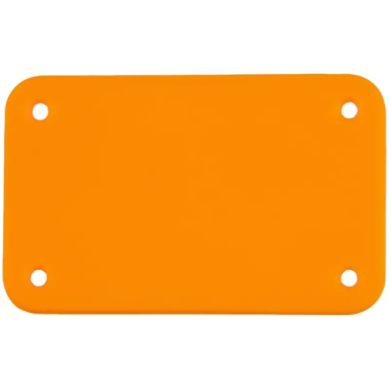 Лейбл из ПВХ Kreta, S, оранжевый неон