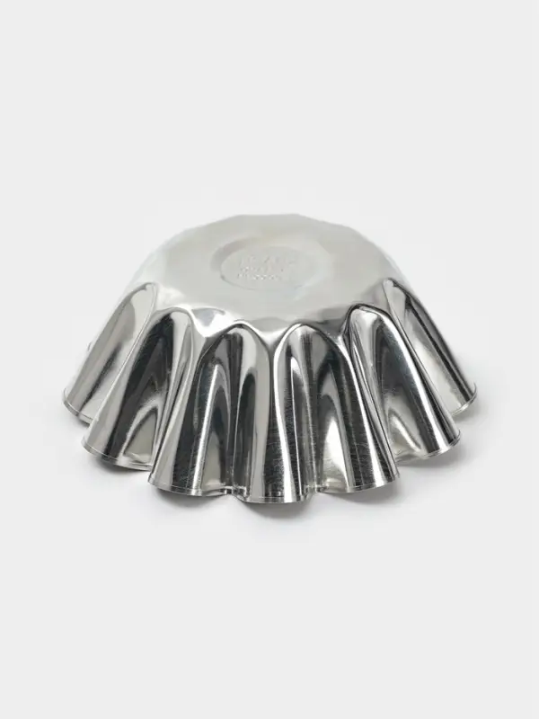 Форма для выпечки ромовой бабы, d=13 см, h=5.4 см, жесть, серебристая