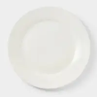 Тарелка Доляна White Label, d=20 см, утолщённый край, фарфор, белая