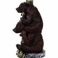 Садовая фигура из полистоуна &laquo;Медведь с табличкой&raquo;, 34&times;30&times;55 см