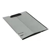 Планшет-трансформер А4 с зажимом "Steel&Style", пластик (полифом), 1800мкм, серебристый металлик 110