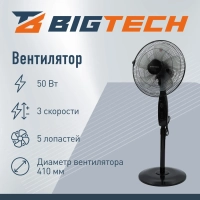 Вентилятор напольный BigTech WBF009 с пультом