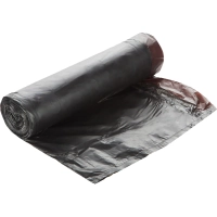 Мешки для мусора ПНД 60л 12мкм 20шт/рул черные 58x68см&nbsp;Luscan с завязками