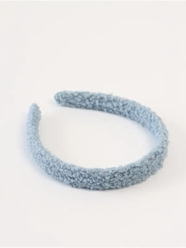 Ободок для волос плюшевый, цвет голубой, Холодное сердце