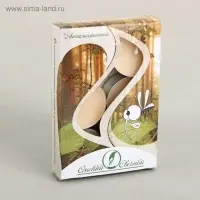 Набор свечей ароматических чайных, антимоскитные, 12 г, 6 шт.