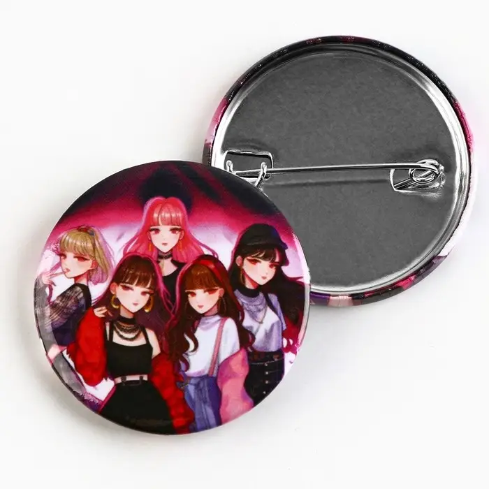 Значок закатной аниме «Айдолы», K-pop, d=38мм Значок закатной аниме «Айдолы», K-pop, d=38мм