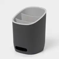 Подставка для столовых приборов IDEA &laquo;ИЗЛИ&raquo;, 25&times;14.5&times;19 см, пластик, графитовая